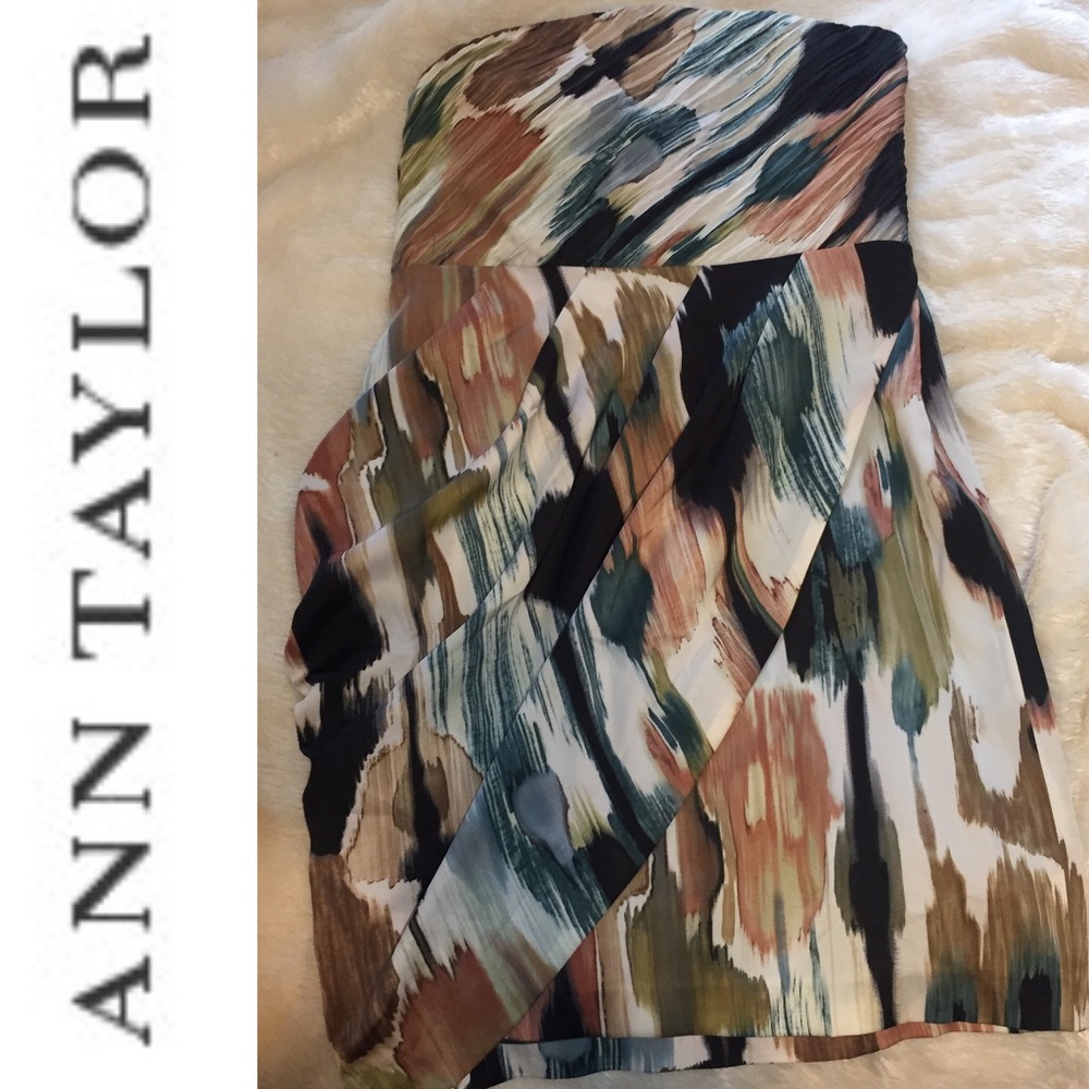 Ann Taylor Tulip Dress Watercolor